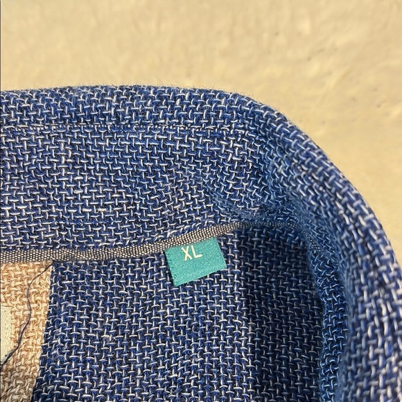 Tenth + ocean Blue Button Down Shirt with Relaxed Collar - Picture 6 of 8